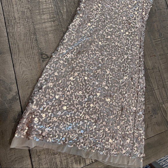 Max Studio sparkler mini! Sleeveless Bronze Tan Cocktail Above Knee Sz. XS - Picture 2 of 4